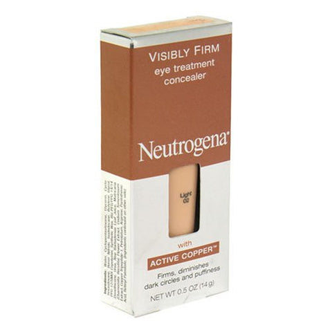 Neutrogena Visibly Firm Eye Treatment Concealer with Active Copper, Light 02 - .5 oz