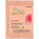 Caress Beauty Bar, Daily Silk 4 oz, 2 Bar