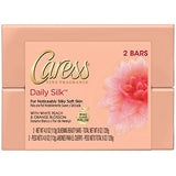 Caress Beauty Bar, Daily Silk 4 oz, 2 Bar