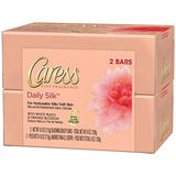 Caress Beauty Bar, Daily Silk 4 oz, 2 Bar