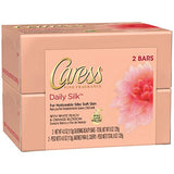 Caress Beauty Bar, Daily Silk 4 oz, 2 Bar