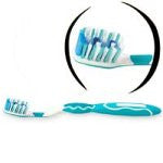 Mentadent White Clean Toothbrush With Whitening Ribbon, Full, Medium 92 ,Colors May Vary