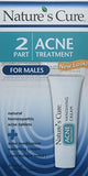 Nature's Cure Two Part Acne Treatment System for Males (1 Month Supply)