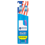 Oral-B Indicator Contour Clean Medium Bristle Toothbrush Value Pack 2 Count