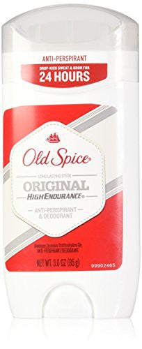 Old Spice High Endurance Anti-Perspirant/Deodorant Invisible Solid, Original Scent - 3 oz