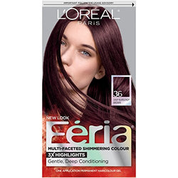 L'Oreal Paris Feria Multi-Faceted Shimmering Color, 36 Chocolate Cherry (Deep Burgundy Brown)