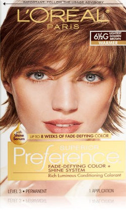 L'Oreal Paris Superior Preference Fade-Defying Color + Shine System, 6.5G Lightest Golden Brown(Packaging May Vary)