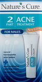 Nature's Cure Two Part Acne Treatment System for Males (1 Month Supply)