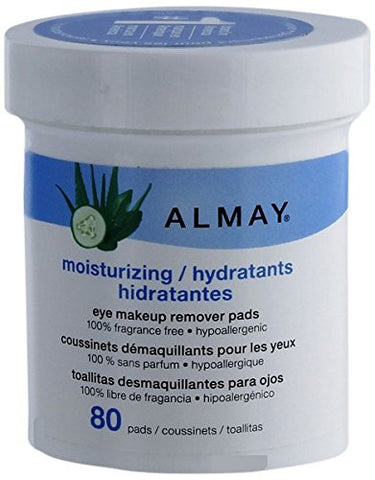 Almay Moisturizing Eye Makeup Remover Pads, 80-Pads