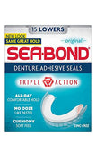 Sea Bond Denture Adhesive, Original Lowers, 15 Count
